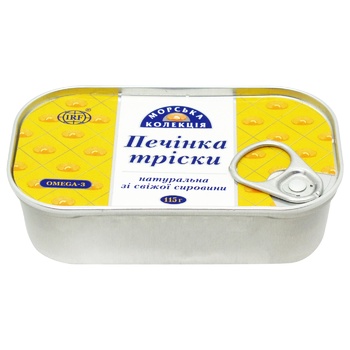 Печінка Морська колекція тріски натуральна 115г - купити, ціни на МегаМаркет - фото 1