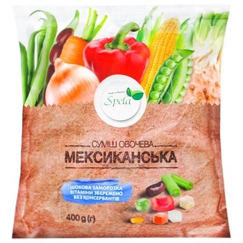 Суміш овочева Spela Мексиканська заморожена 400г - купити, ціни на Auchan - фото 2