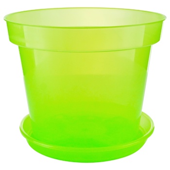 Etalon-S Orchid Pot with Pallet Light Green 15cm - buy, prices for - photo 1