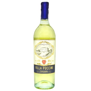 Villa Puccini Toscano Bianco White Dry Wine 12% 0.75l - buy, prices for ULTRAMARKET - photo 1