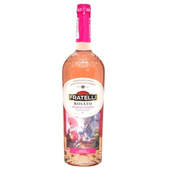 Fratelli Rosato pink semi-sweet wine 11% 0.75l - buy, prices for NOVUS - photo 1