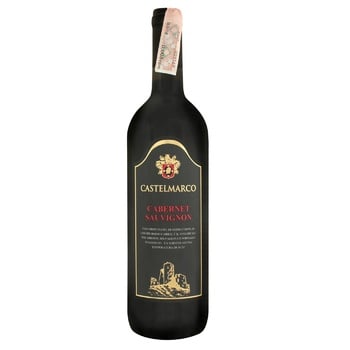 Вино Castelmarco Cabernet Sauvignon красное сухое 12% 0,75л - купить, цены на МегаМаркет - фото 1