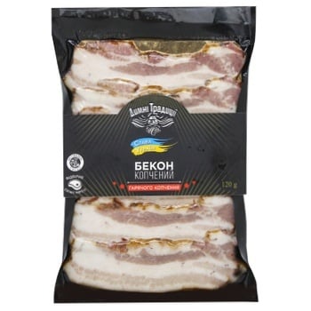 Dymni tradytsiyi Pork Bacon Hot Smoked 120g - buy, prices for MegaMarket - photo 2