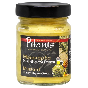 Pitenis Mustard with Herbs and Honey 250g - buy, prices for MegaMarket - photo 1