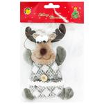 Прикраса ялинкова текстильна в асортименті 11*19см