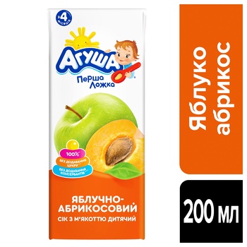 Agusha For Children From 5 Months Apple And Peach Juice 200ml - buy, prices for METRO - photo 3