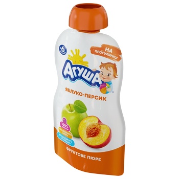 Пюре дитяче Агуша яблуко-персик 90г - купити, ціни на Восторг - фото 2