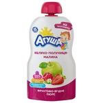 Agusha Apple-Strawberry-Raspberry Puree 90g