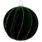 Elegia Velvet Dark Green Christmas Tree Ball 8cm