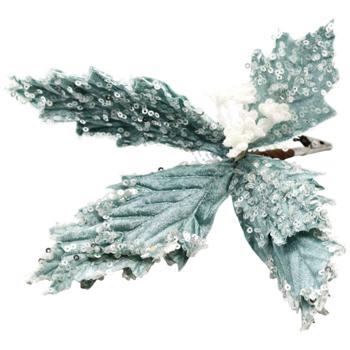 Decoration Poinsettia Flower on Clip 24cm in assortment - buy, prices for METRO - photo 6