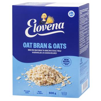 Elovena Oat Flakes with Oat Bran 600g - buy, prices for - photo 2