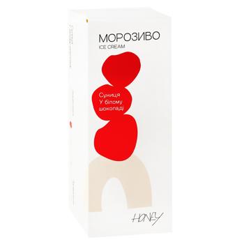Honey Wild Strawberry in White Chocolate Ice Cream 85g - buy, prices for Epicentr FOOD - photo 1