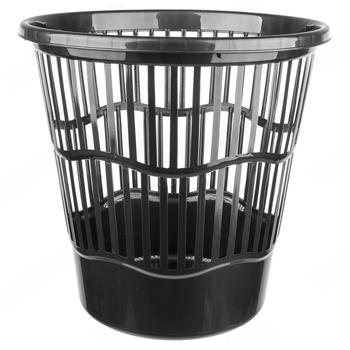 Al-Plastik Black Waste Basket 12l - buy, prices for - photo 1