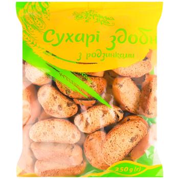 Ukrajinska Zirka Crackers with Raisins 250g - buy, prices for - photo 1