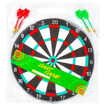 Дартс середній з дротиками d 29см J-12-4 - купити, ціни на КОСМОС - фото 1