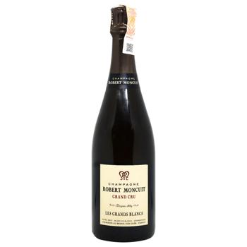 Шампанське Moncuit Grands Blancs біле екстра брют 12% 0,75л - купити, ціни на МегаМаркет - фото 1