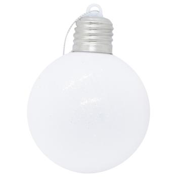 White Christmas Ball with Backlight 8cm - buy, prices for - photo 3