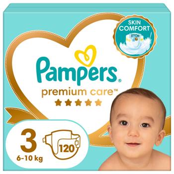 Pampers Premium Care Diapers Size 3 6-10kg 120pcs - buy, prices for - photo 2