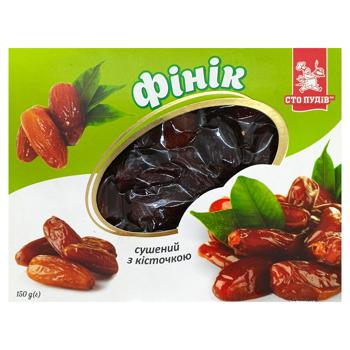 Финик Сто Пудів сушеный с косточкой 150г - купить, цены на Чудо Маркет - фото 1