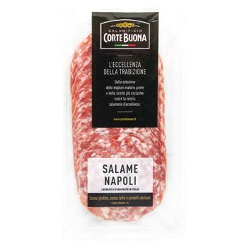 Corte Buona Salami Neapolitan Sliced Raw-Cured ​​Sausage 80g