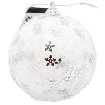 Koopman Ball with Glitter and Silver Decoration 8cm - buy, prices for NOVUS - photo 3