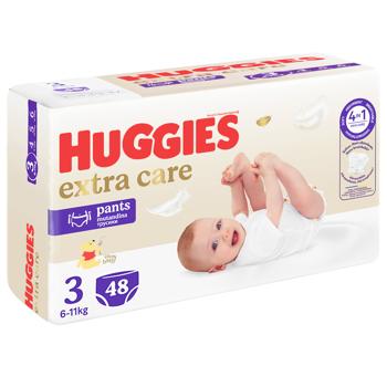 Подгузники-трусики Huggies Extra Care 3 6-11кг 48шт - купить, цены на КОСМОС - фото 2