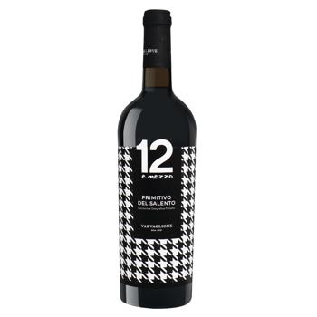 Вино 12 E Mezzo Fashion Edition Primitivo del Salento IGP червоне напівсухе 12,5% 0,75л - купити, ціни на NOVUS - фото 1