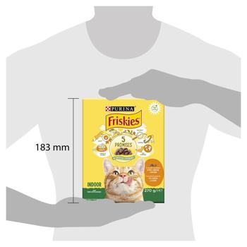 Корм сухой Friskies Indoor с курицей, индейкой и овощами для домашних кошек 270г - купить, цены на - фото 2