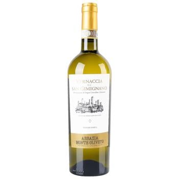 Abbazia Monte Oliveto Vernaccia di San Gimignano White Dry Wine 13% 0.75l - buy, prices for - photo 1