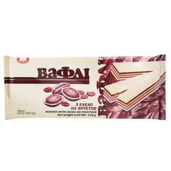 Biscuit-Chocolate Wafers with Cocoa on Fructose 130g - buy, prices for Torba - photo 1