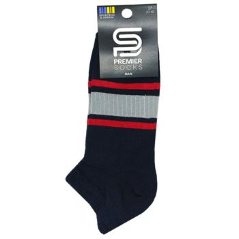 Шкарпетки Premier Socks чоловічі короткі за смужками р.27 темно-синій - купити, ціни на Чудо Маркет - фото 1