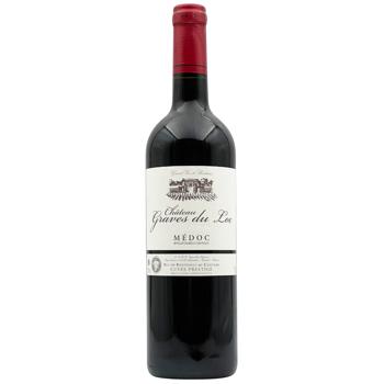 Вино Chateau Graves Du Loc Medoc червоне сухе 13% 0,75л