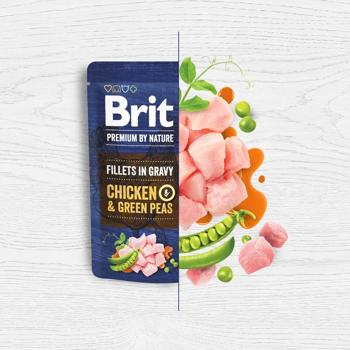 Корм влажный Brit Premium с курицей и зеленым горошком для собак малых пород 85г - купить, цены на MasterZoo - фото 2