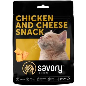 Лакомство Savory Chicken and Cheese Snack с курицей и сыром для привередливых кошек 180г