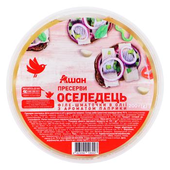 Пресервы Auchan Сельдь в масле с ароматом паприки 200г - купить, цены на Auchan - фото 2