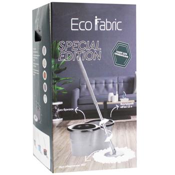 Набір Eco Fabric відро та швабра з автоматичним віджимом бірюзовий 2в1 13л - купити, ціни на Auchan - фото 2