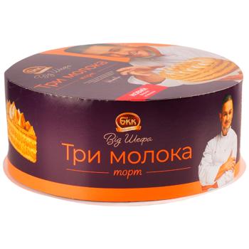 Торт БКК Три молока от Шефа 500г - купить, цены на КОСМОС - фото 1