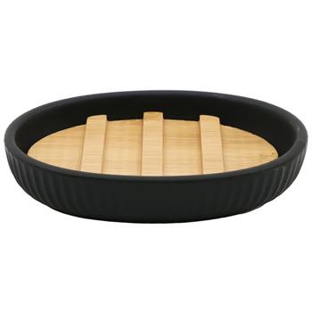 Actuel Ceramic/Bamboo Black Soap Dish - buy, prices for Auchan - photo 1