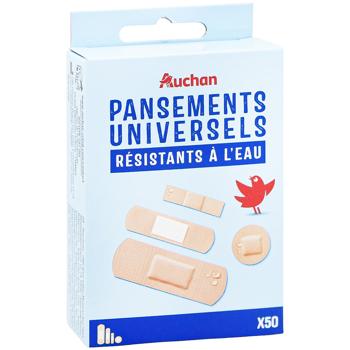 Пластырь Auchan 4 размера 50шт - купить, цены на Auchan - фото 3