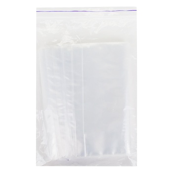 Zip-Lock Bags 160х220mm 25pcs - buy, prices for Auchan - photo 1