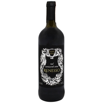 Вино Renesso Vino Rosso красное полусладкое 10,5% 0,75л - купить, цены на МегаМаркет - фото 1