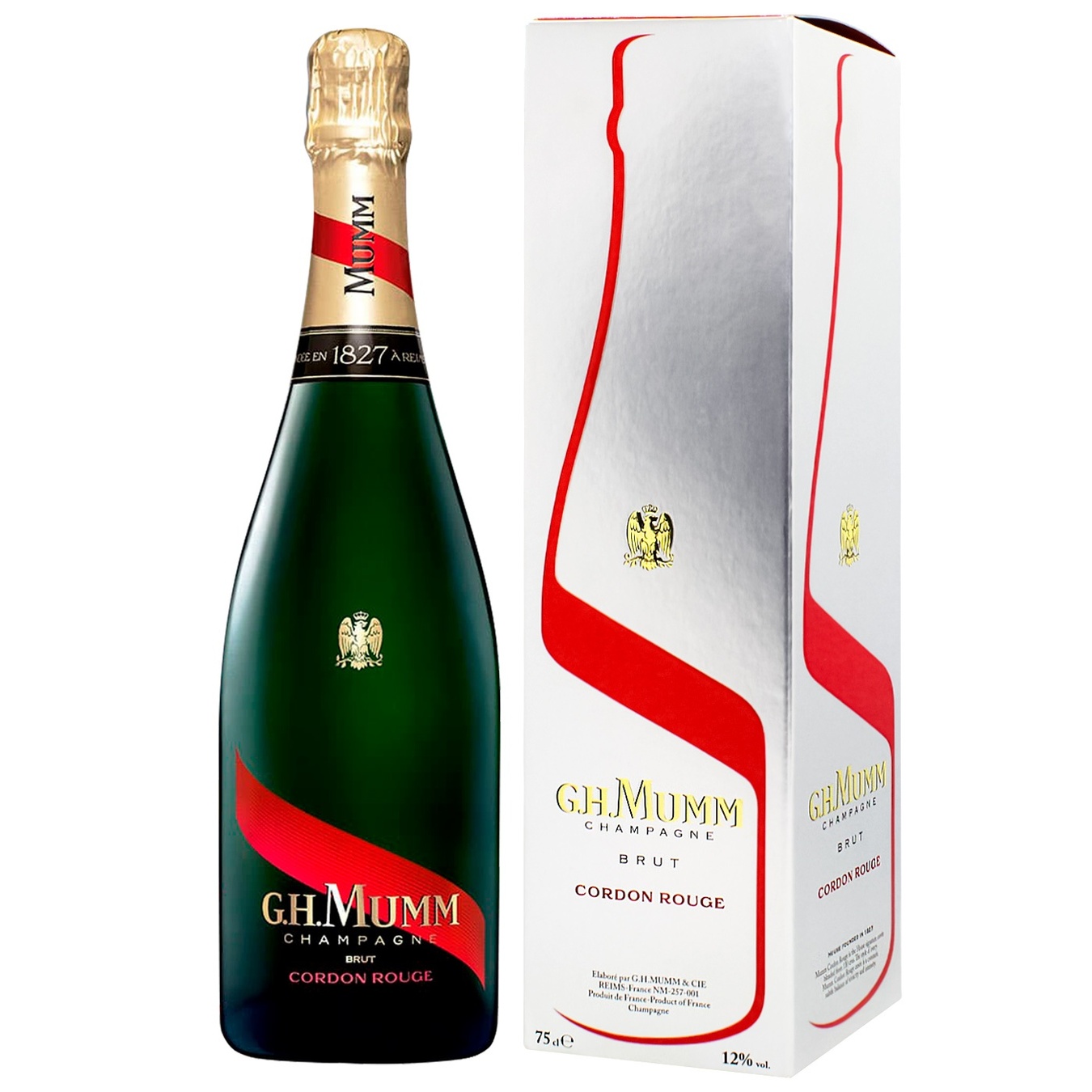 

Шампанськое Mumm Cordon Rouge Brut 12% 0,75л в подарочной упаковке