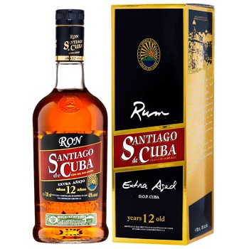 Santiago de Cuba Extra Anejo 12yo Rum 0.7l - buy, prices for COSMOS - photo 1