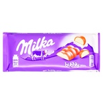 Шоколад молочний Milka Bubbly White 95г