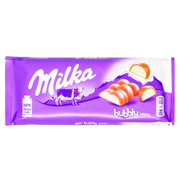 Шоколад молочный Milka Bubbly White 95г - купить, цены на Grono - фото 1