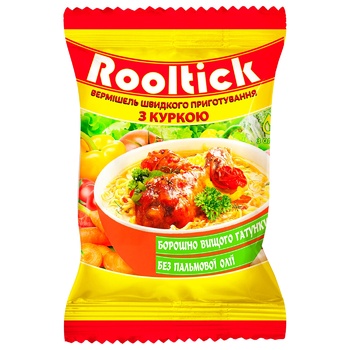 Rooltick Mild Chicken Vermicelli 55g - buy, prices for Ideal - photo 1