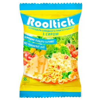 Вермишель Rooltick со вкусом сыра неострая 55г