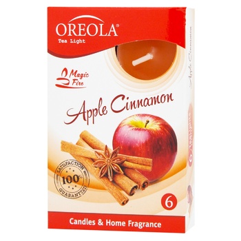 Oreola Apple and Cinnamon Scented Candle 6pcs - buy, prices for Tavria V - photo 1