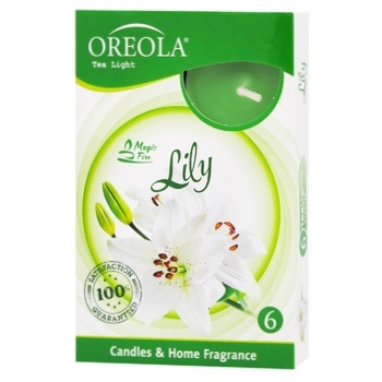 Oreola Lily Scented Candle 6pcs - buy, prices for COSMOS - photo 1