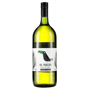 El Tucan Wine white dry 11% 1.5l - buy, prices for Auchan - photo 1